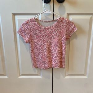brandy melville cheetah print shirt